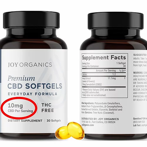 Joy Organics CBD  softgel capsules 10mg