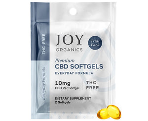 Joy Organics CBD trial pack 2 softgel capsules